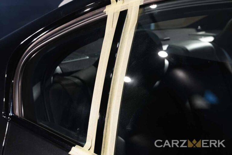 Black Piano Pillar Paint Correction | SF Bay Area | Carzwerk