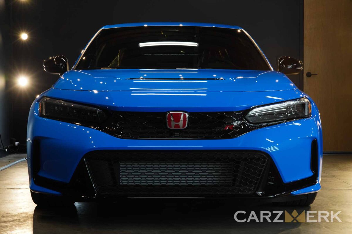 2022 Honda CTR Civic Type R - Boost Blue Pearl B-637P | FL5 - Front End - After Ceramic Coating