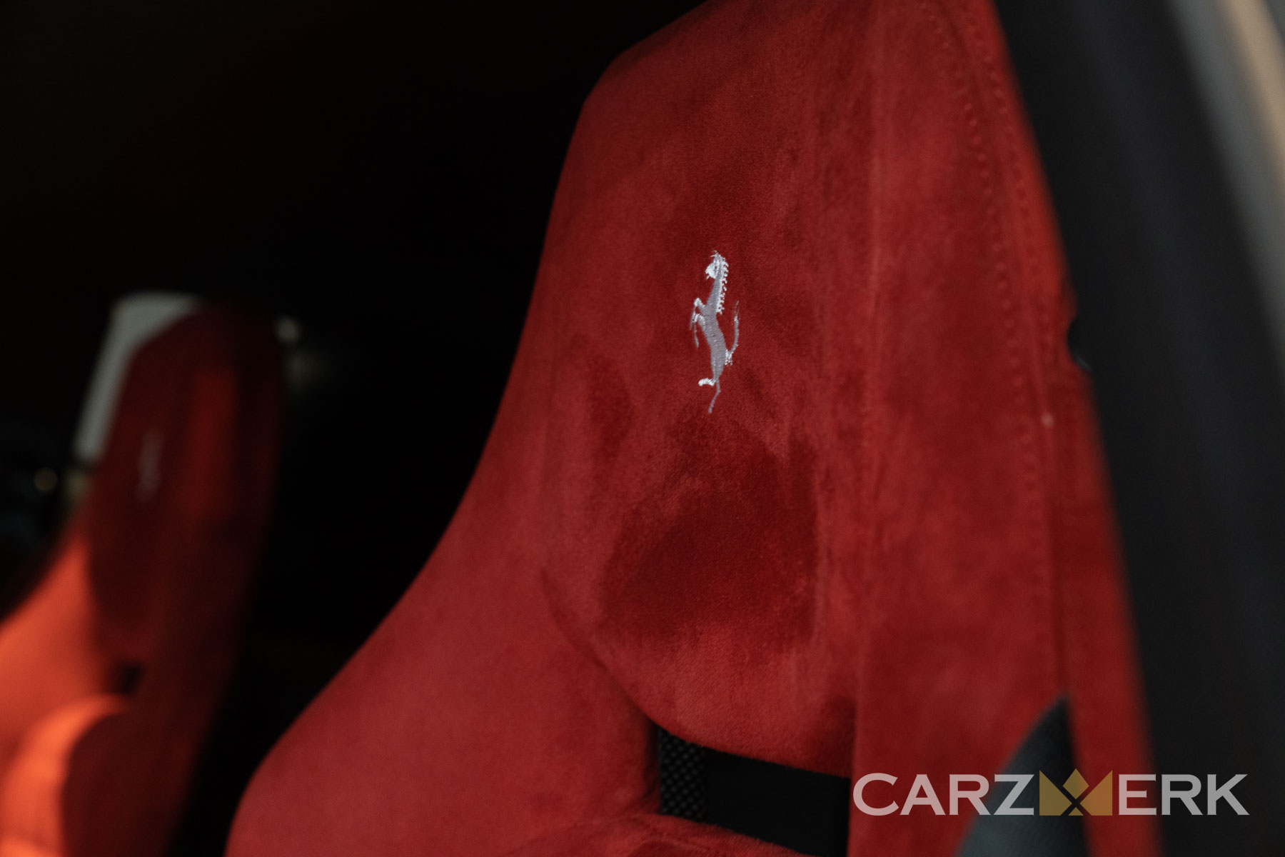 2022 Ferrari 812 Competizione - Bianco Cervino - Red seat with white stiching