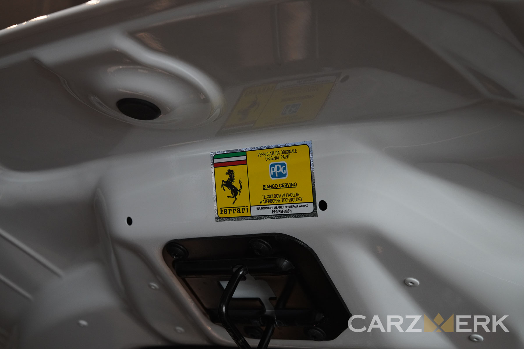 2022 Ferrari 812 Competizione - Bianco Cervino - PPG Paint Sticker