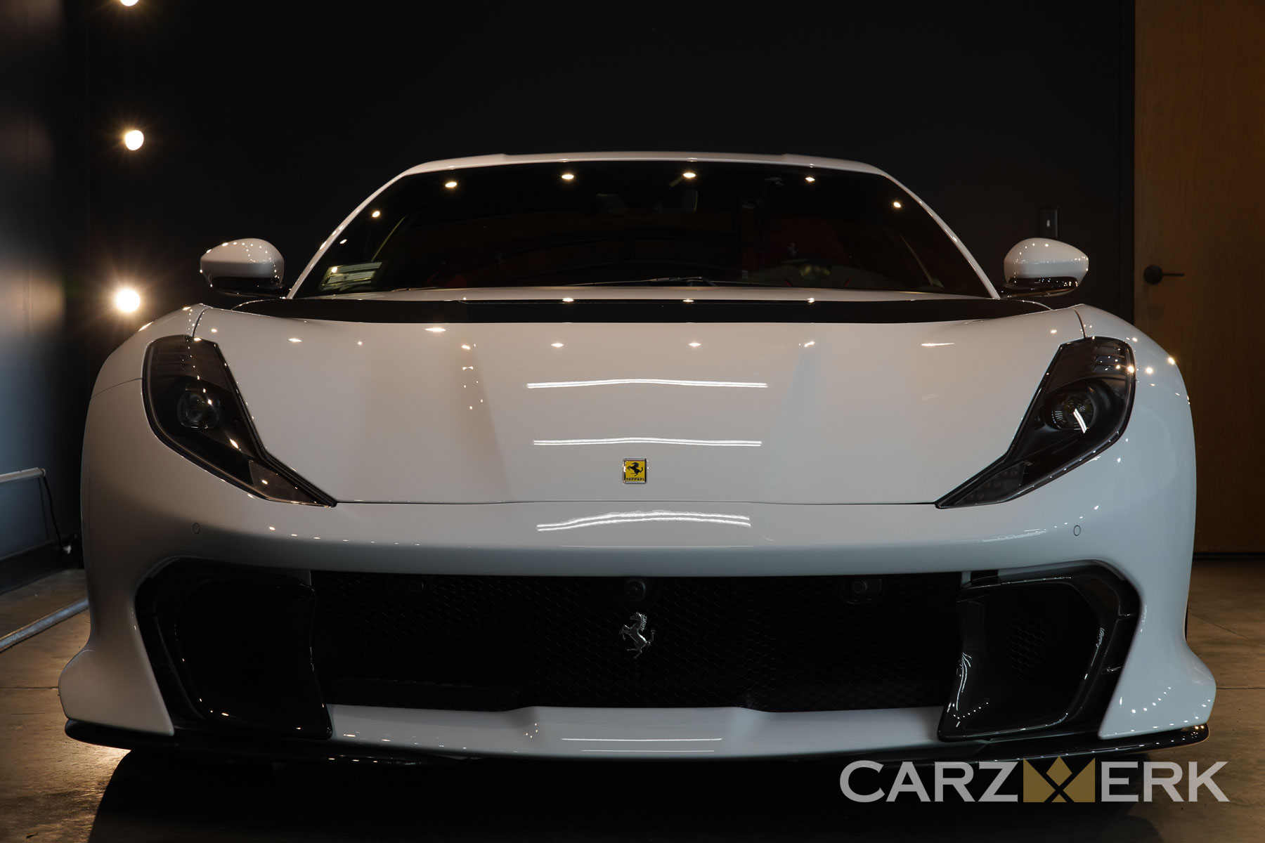 2022 Ferrari 812 Competizione - Bianco Cervino - Front End Shot