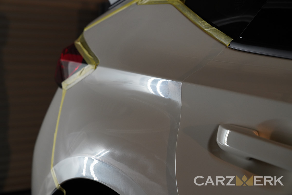 2022 Honda CTR Civic Type R - Championship White Clearcoat NH-0 - Paint Correction Process - Quarter Panel