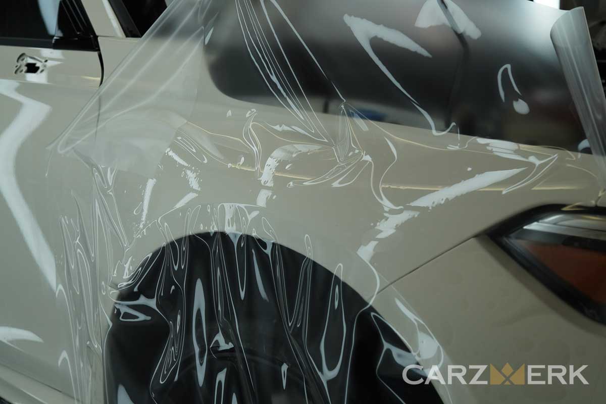 2022 Honda CTR Civic Type R - Championship White Clearcoat NH-0 - Paint Protection Film Custom installation - Fender