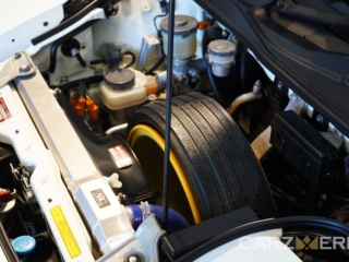 1995 Honda NSX-R Championship White - Hood Open - Spare Wheel - ARC Radiator