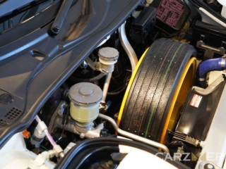 1995 Honda NSX-R Championship White - Hood Open - Spare Wheel