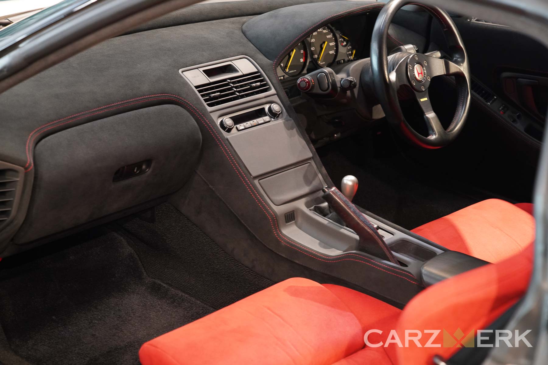1995 Honda NSX-R Championship White - Black Interior with Red Recaro Seat