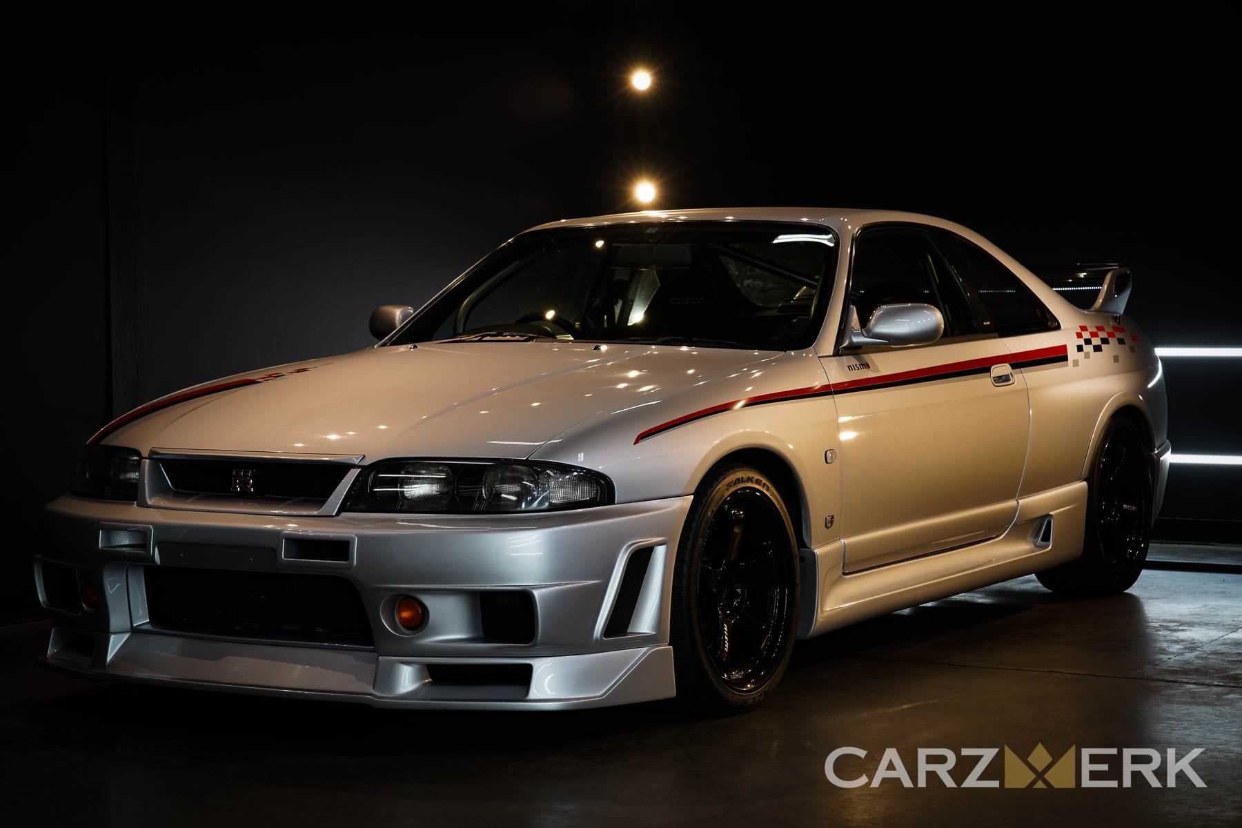 1995 Nissan GTR33 V-Spec | BCNR33 Spark Silver Metallic with Nismo LMGT4 - After Restorative Detail, Paint Correction, Side Decal Application and Ceramic Coating
