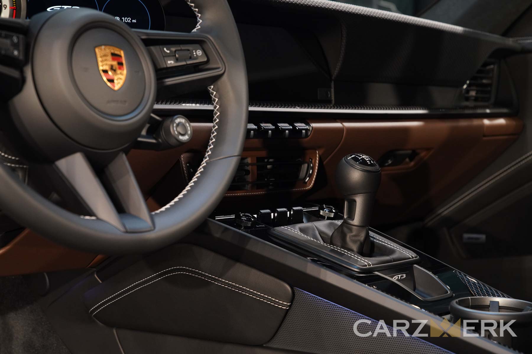 2023 Porsche 911 GT3 Touring PTS CXX Interior - Shift Knob in GT Silver