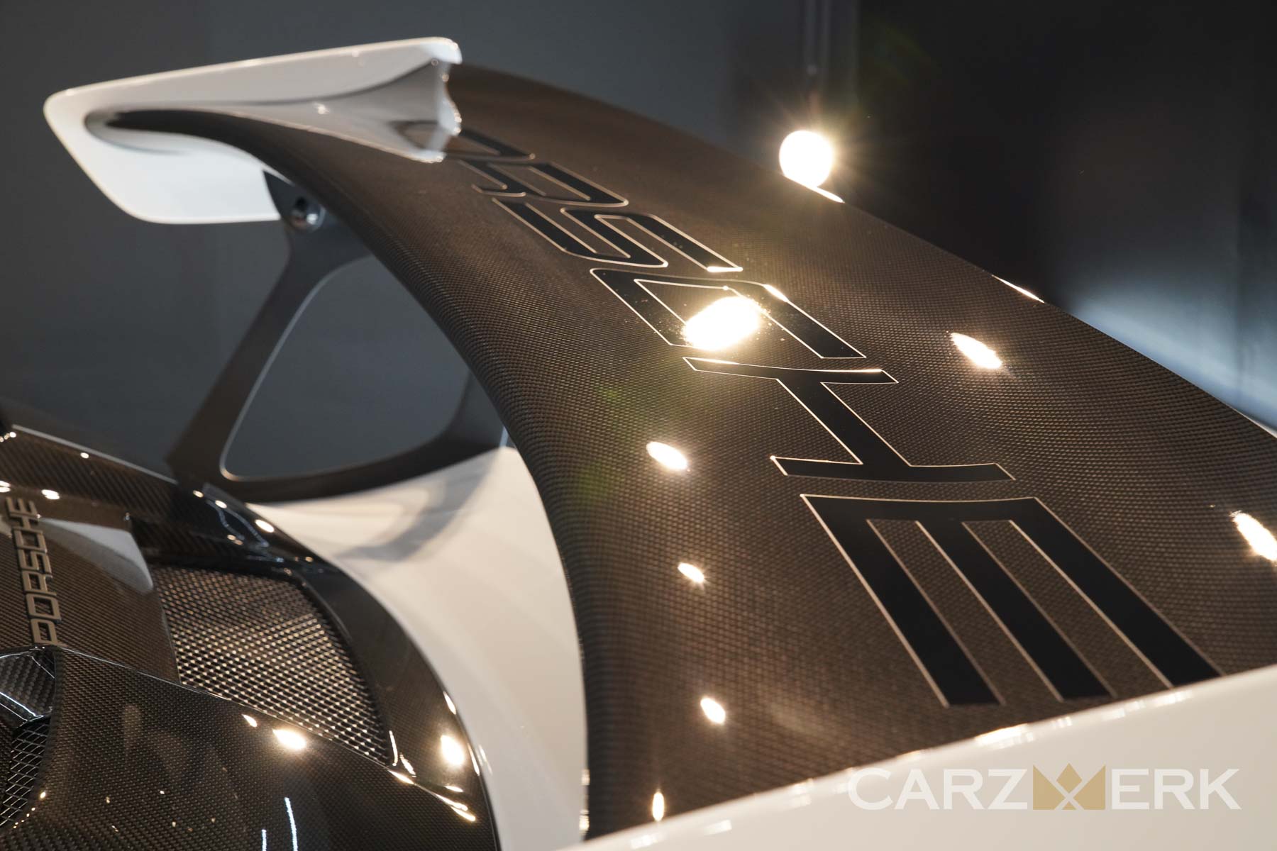 2018 Porsche GT2RS - White C9A - Exposed Carbon Rear Spoiler