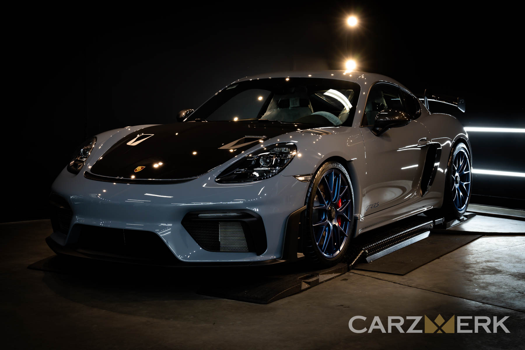 2023 Porsche Cayman GT4RS - Arctic Grey M7K/U0 - After New car prep, paint correction, custom paint protection film, ceramic coating, 3M Crystalline tint