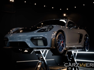 2023 Porsche Cayman GT4RS - Arctic Grey M7K/U0 - Nussbaum Sprinter 7 Lift
