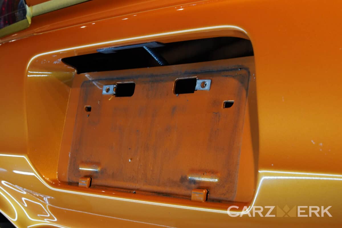 2007 Honda S2000 - Imola Orange - Paint Correction - Rear Bumper