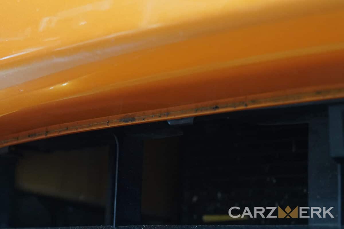 2007 Honda S2000 - Imola Orange - Paint Correction - Front Bumper