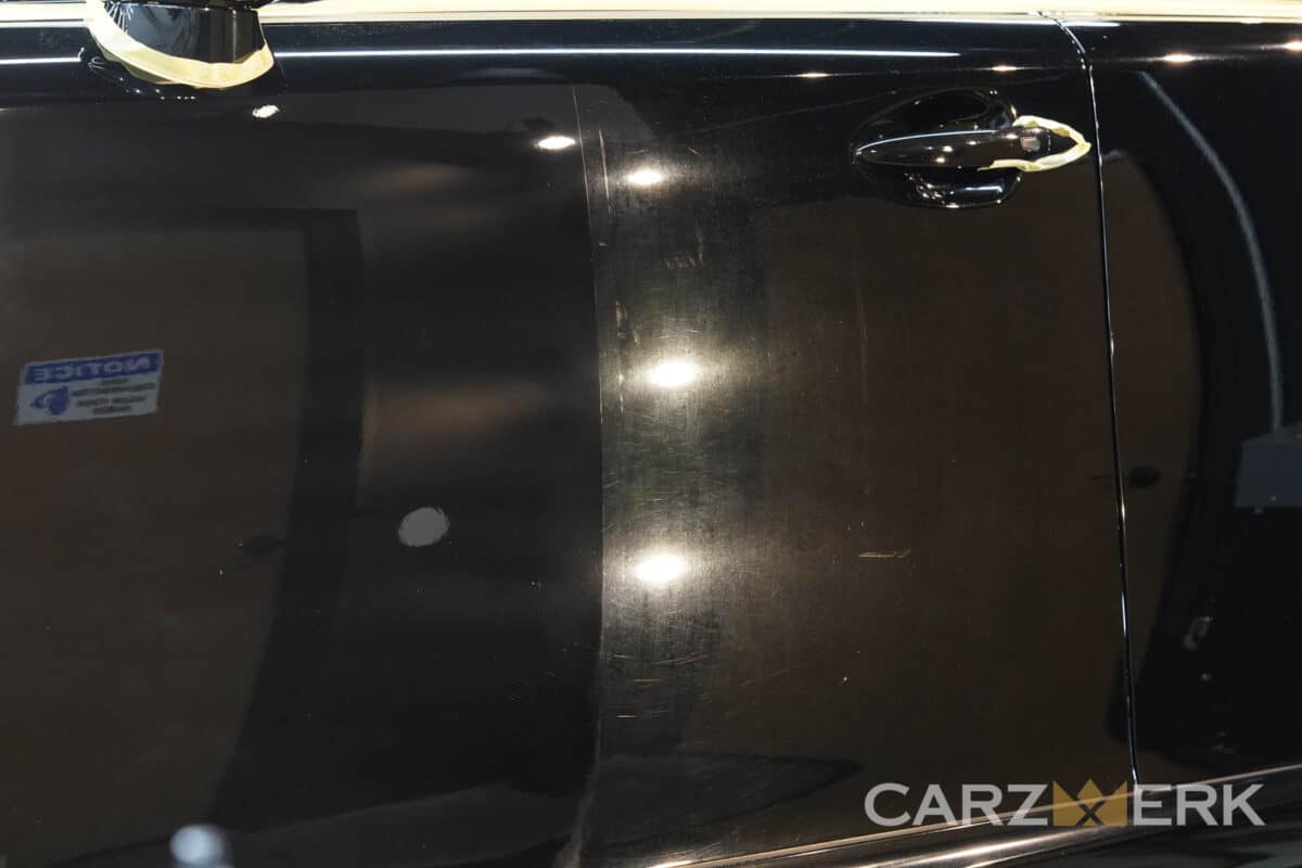 2013 Lexus ISF - Obsidian Black - Paint Correction - 50 50 Shot - Door