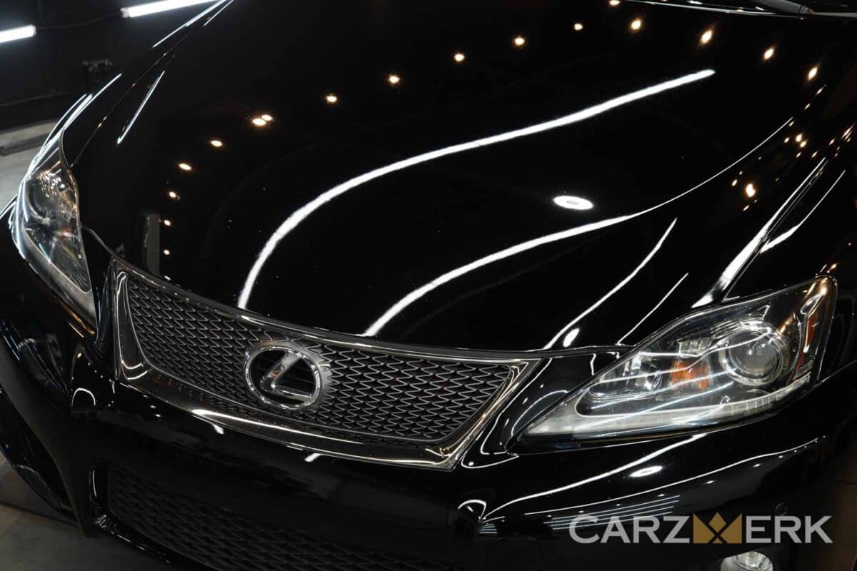 2013 Lexus ISF - Obsidian Black - Hood and Front Bumper - After Ceramic Coating - Side Shot