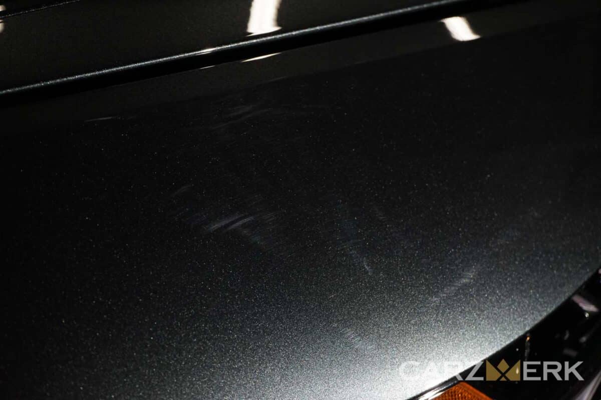 Paint Imperfection on the Fender of 2017 Acura NSX Nord Grey - NC1