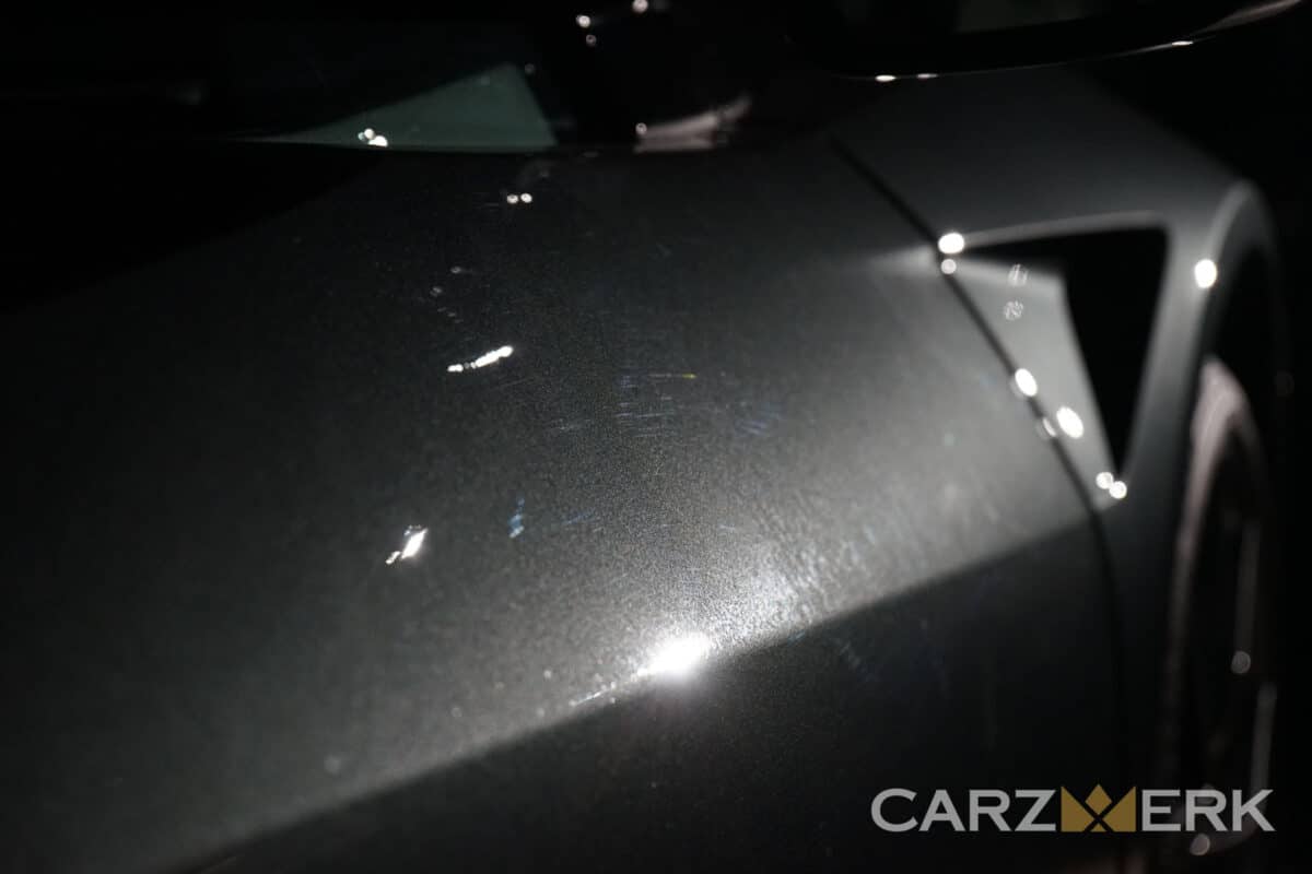 Paint Imperfection on the Top Door of 2017 Acura NSX Nord Grey - NC1