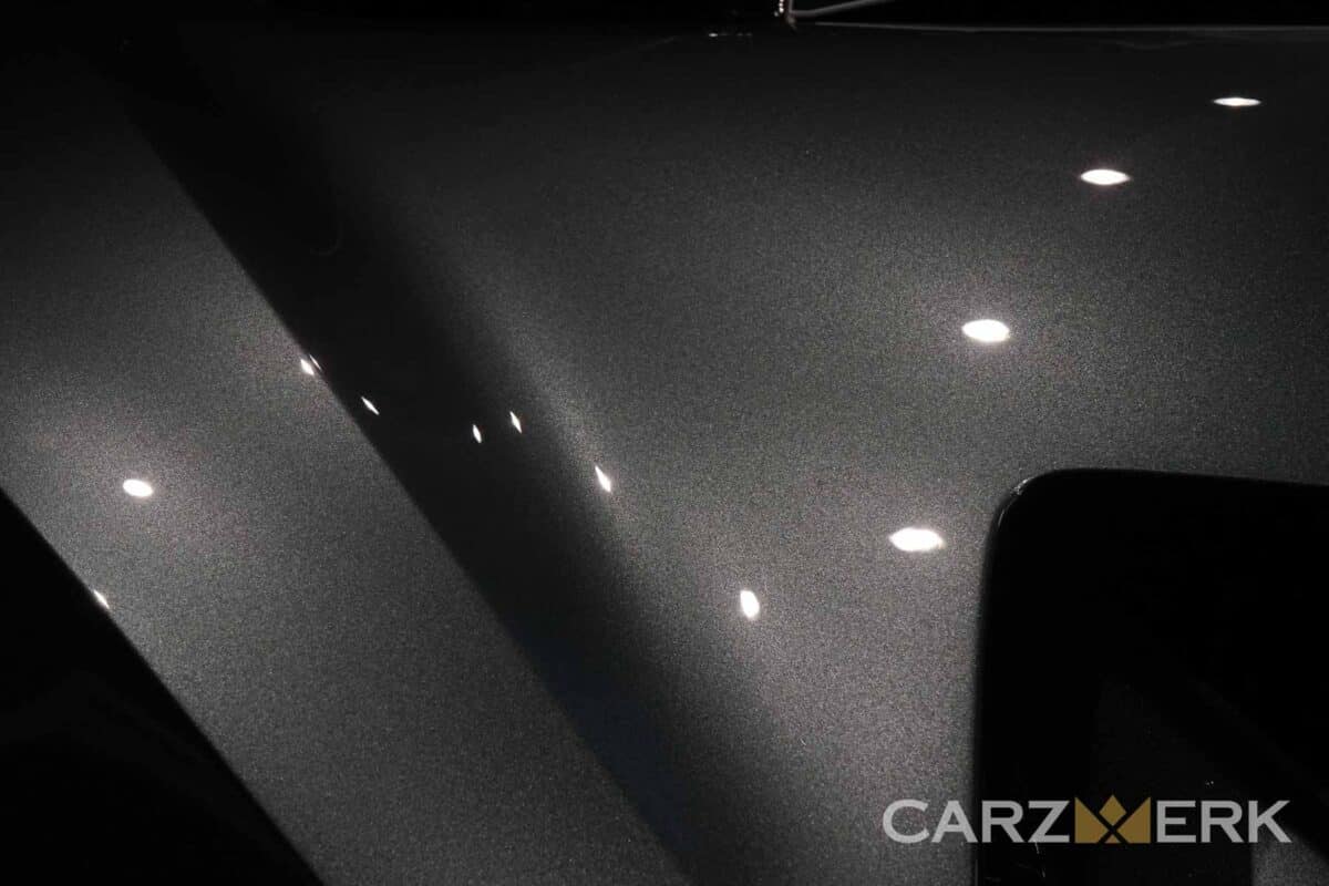 Paint Correction on the Quarter Panel is completed for 2017 Acura NSX Nord Grey - NC1