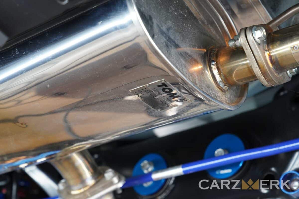 2022 Toyota GR86 Neptune Blue - ZN8 with Tom's exhaust system Installed