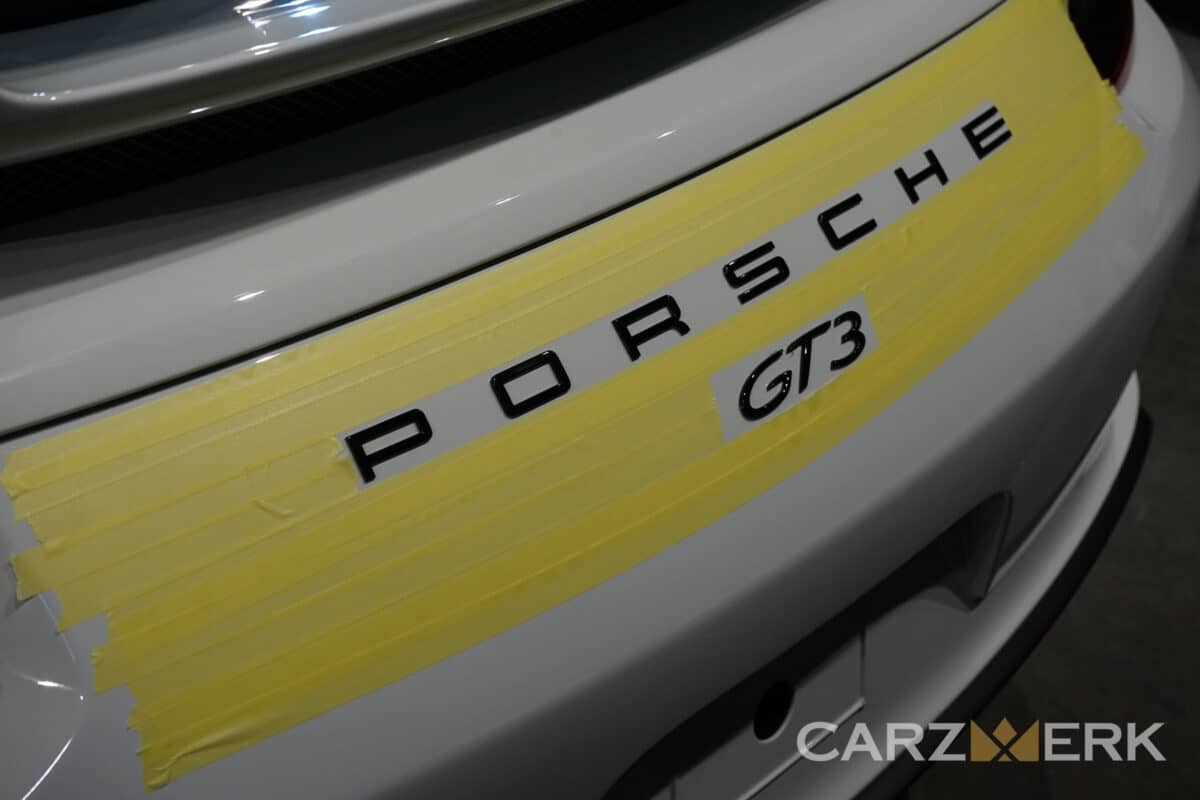 Emblem Removal on Porsche 991.2 GT3