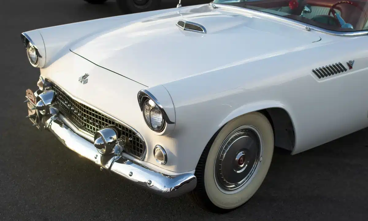 A white 195 Thunderbird like one of the most famous American Graffiti cars.