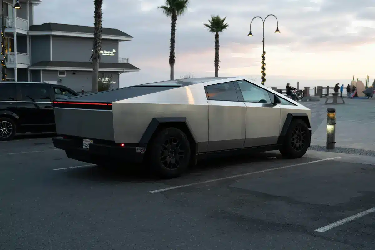 A Tesla Cyber Truck in the Bay Area.